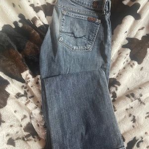 Size 29 seven for all mankind bootcut jeans.